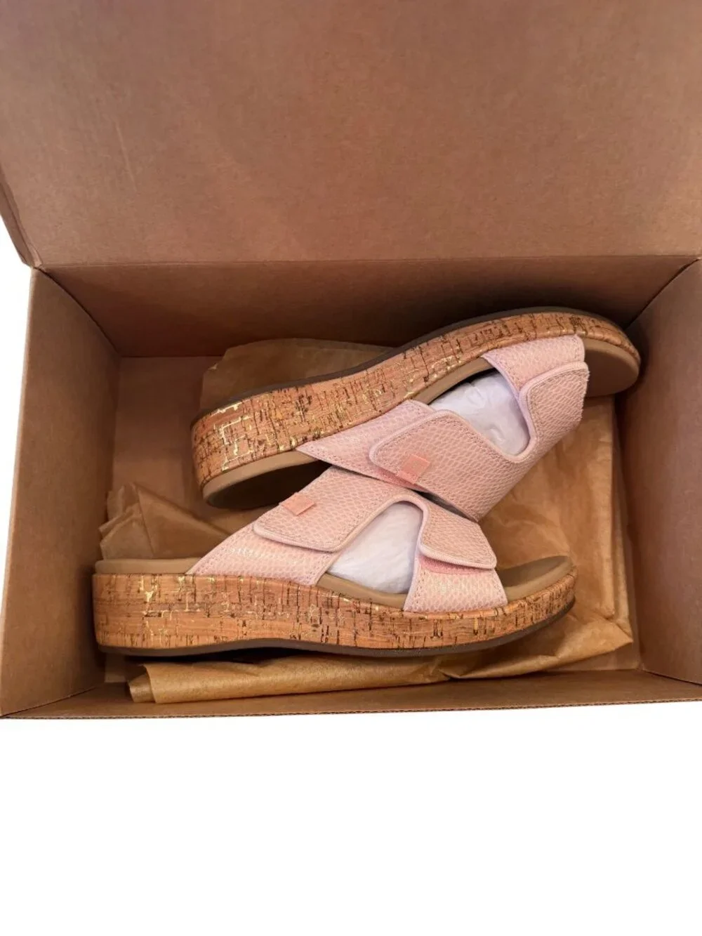 Waco Camille Pale Blush Size 8 Spenco Slip On Sandal NWB